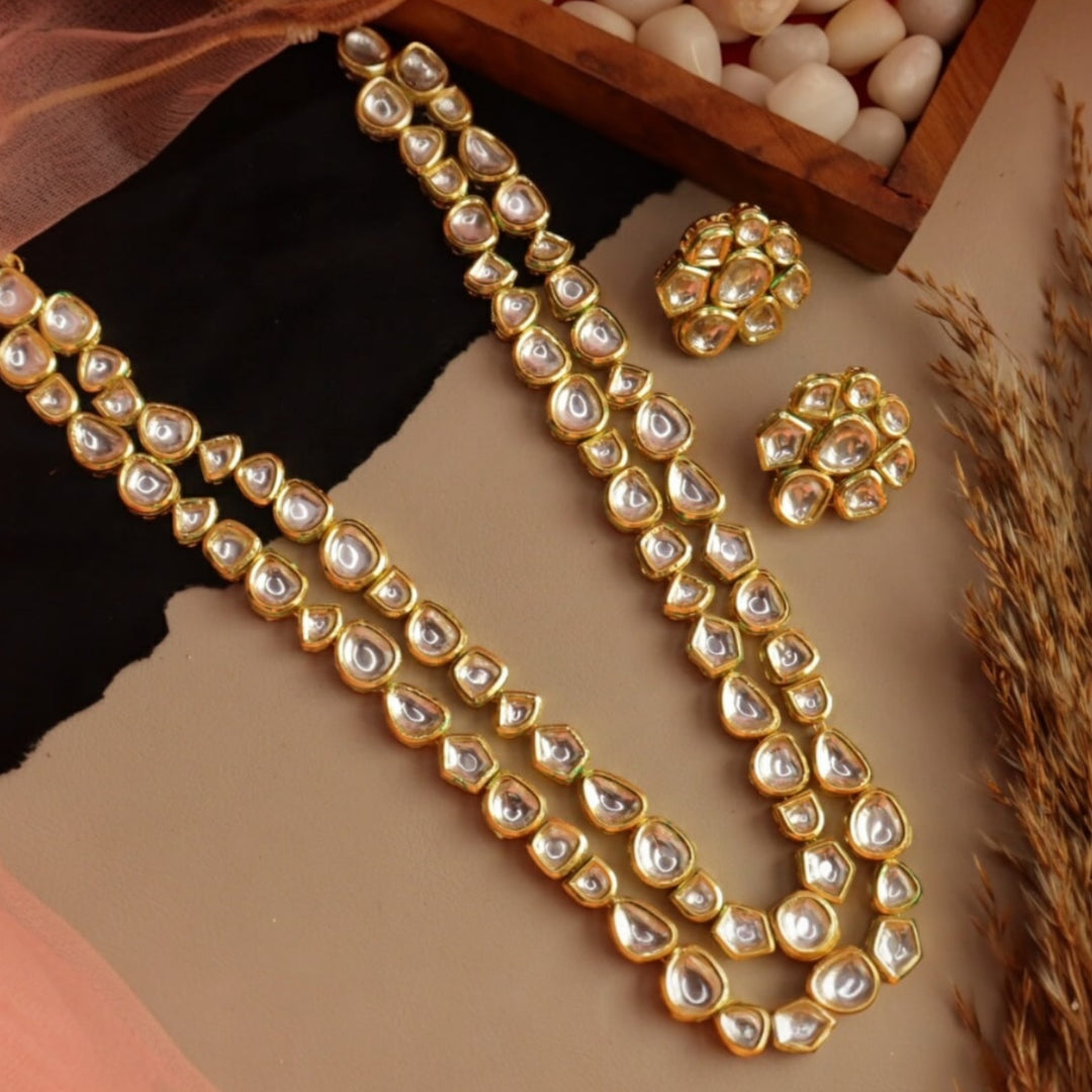 Fidha Long Kundan Necklace