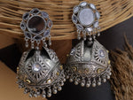 Load image into Gallery viewer, Gurnoor Mirror Statement Jhumka
