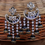 Load image into Gallery viewer, Neha Kundan Chandbali With Pearl Latkans
