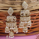 Load image into Gallery viewer, Designer Elephant Jhumka With Diamond Stones
