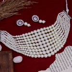 Load image into Gallery viewer, Alia Bhat Inspired layered Pearl Set
