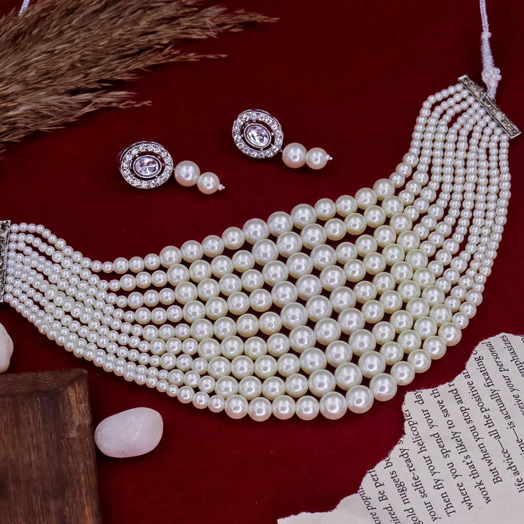 Alia Bhat Inspired layered Pearl Set