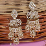 Load image into Gallery viewer, Designer Elephant Jhumka With Diamond Stones
