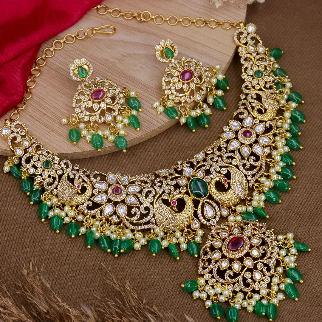 Purvi Fusion Rajwadi Choker Set