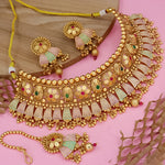 Load image into Gallery viewer, Aashika Semi Bridal Rajwadi Copper Choker
