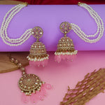 Load image into Gallery viewer, Yema Reverse AD Jhumka With Kaanchain &amp; Teeka
