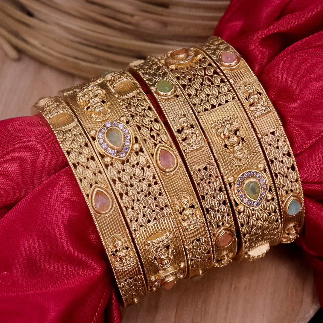 Subhashree Rajwadi Copper Bangles (6 Bangles)