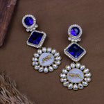 Load image into Gallery viewer, Johnna Sabya Designer Earrings - Royal Blue
