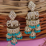 Load image into Gallery viewer, Designer Elephant Jhumka With Diamond Stones
