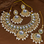 Load image into Gallery viewer, Shivay Premium Kundan Choker Set With Earring &amp; Maangteeka
