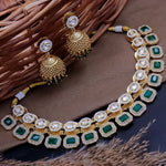 Load image into Gallery viewer, Namita Copper Choker Set -Green
