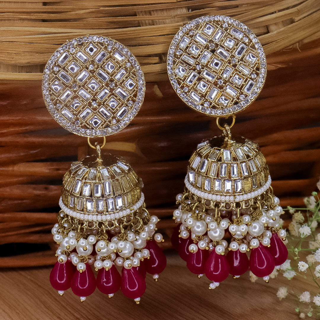 Stania Kundan Jhumka