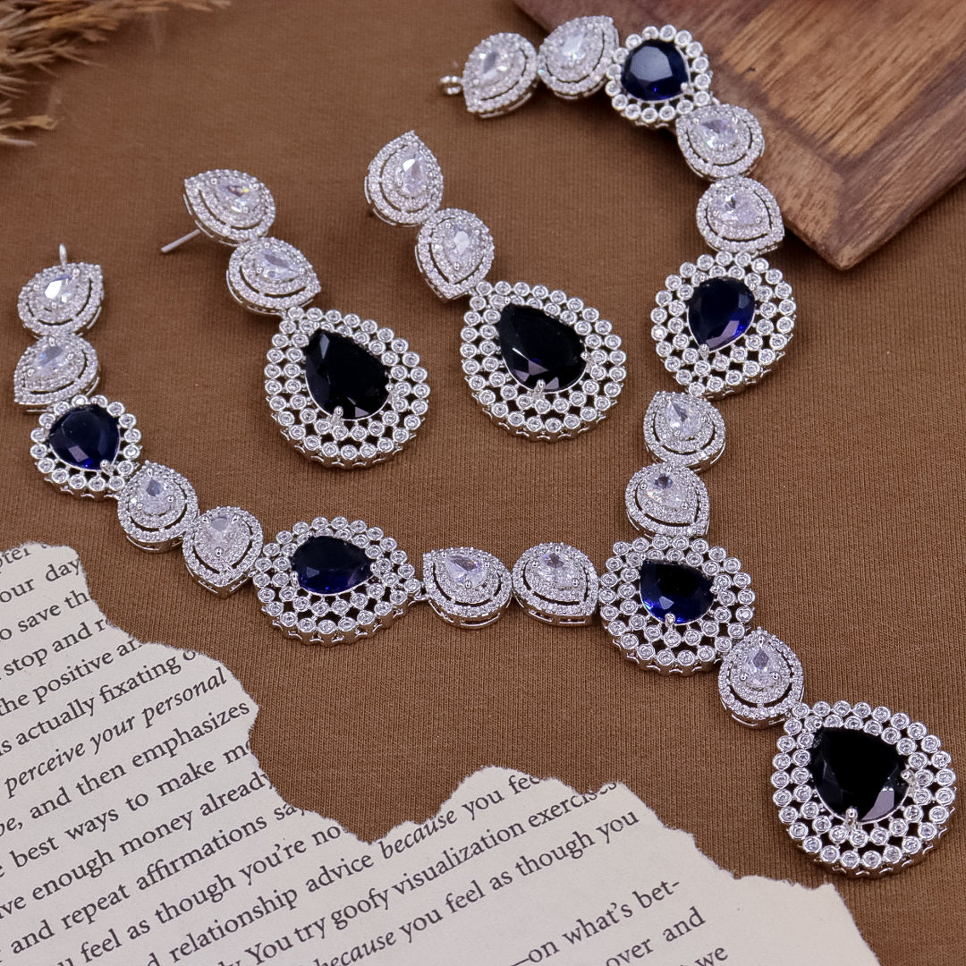 Mahit AD Choker - Royal Blue