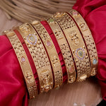 Load image into Gallery viewer, Subhashree Rajwadi Copper Bangles (6 Bangles)
