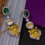 Load image into Gallery viewer, Lovlin Sabya Designer Earrings -Green
