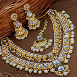 Load image into Gallery viewer, Ansha  Long 2 Layer Heavy Set With Jhumka And Mangtika
