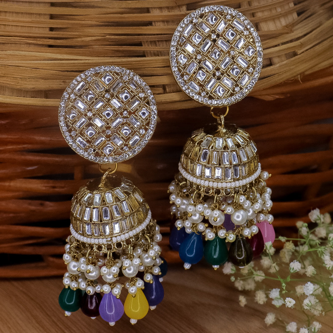 Stania Kundan Jhumka