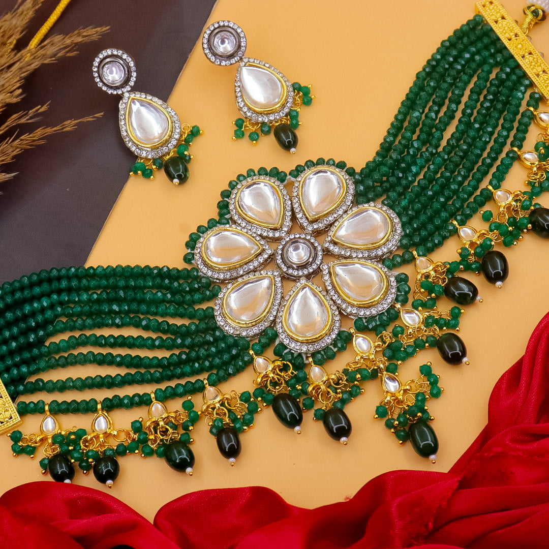 Clarika Premium Kundan Choker Set