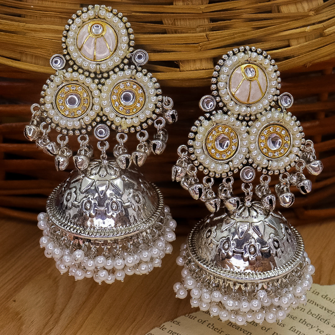 Shanu Brass Jhumka with Ghungroo