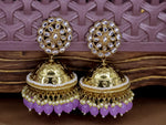 Load image into Gallery viewer, Gulnar Jhumka - Lavender
