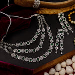 Load image into Gallery viewer, Pahar 3 Layer AD Choker Set - Dark Green
