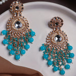 Load image into Gallery viewer, Huda Kundan Earrings
