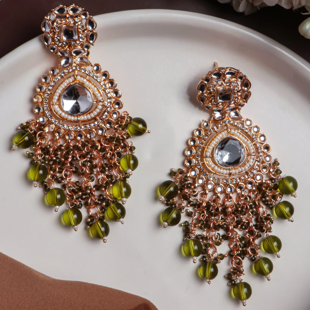 Huda Kundan Earrings