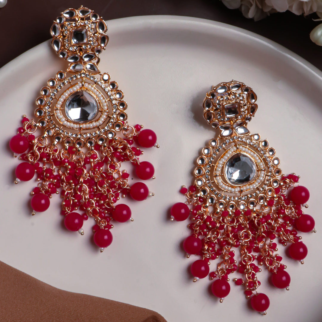 Huda Kundan Earrings