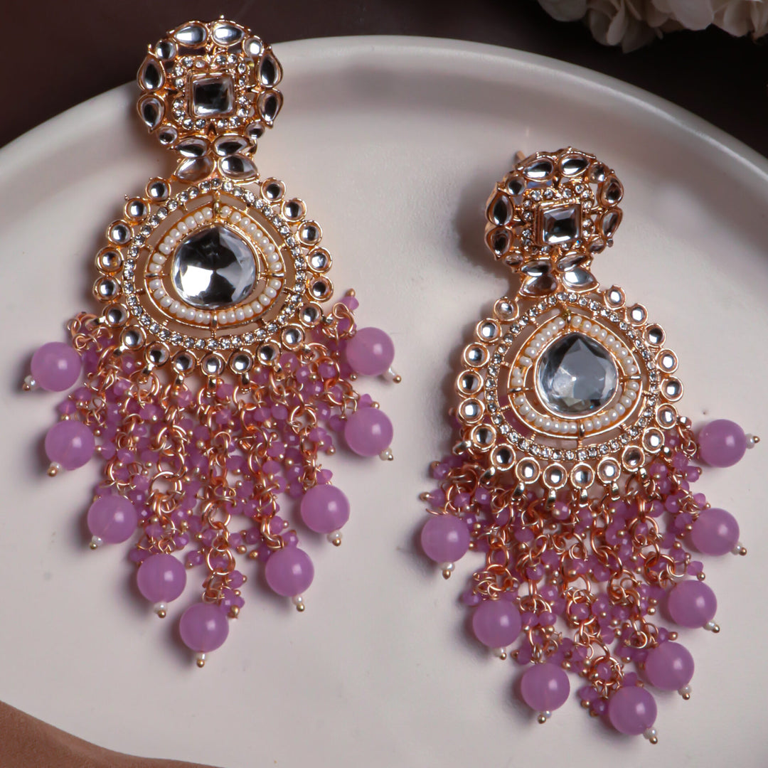 Huda Kundan Earrings