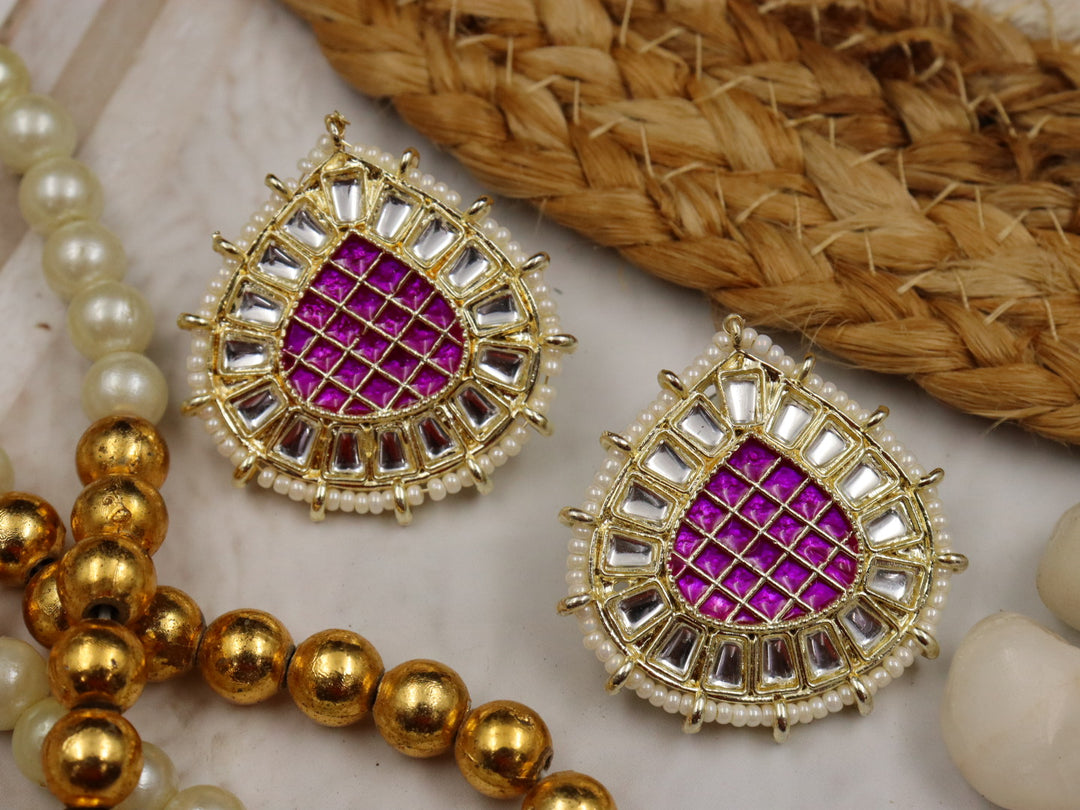 Vineeta Meenakari Studs