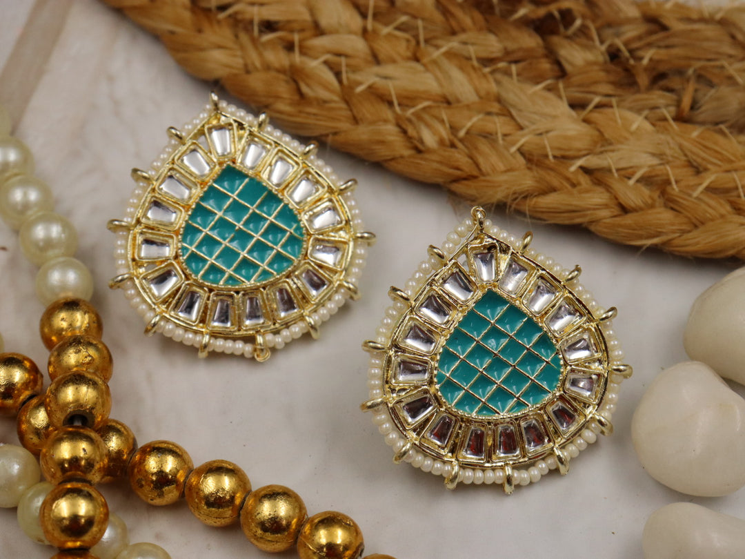 Vineeta Meenakari Studs