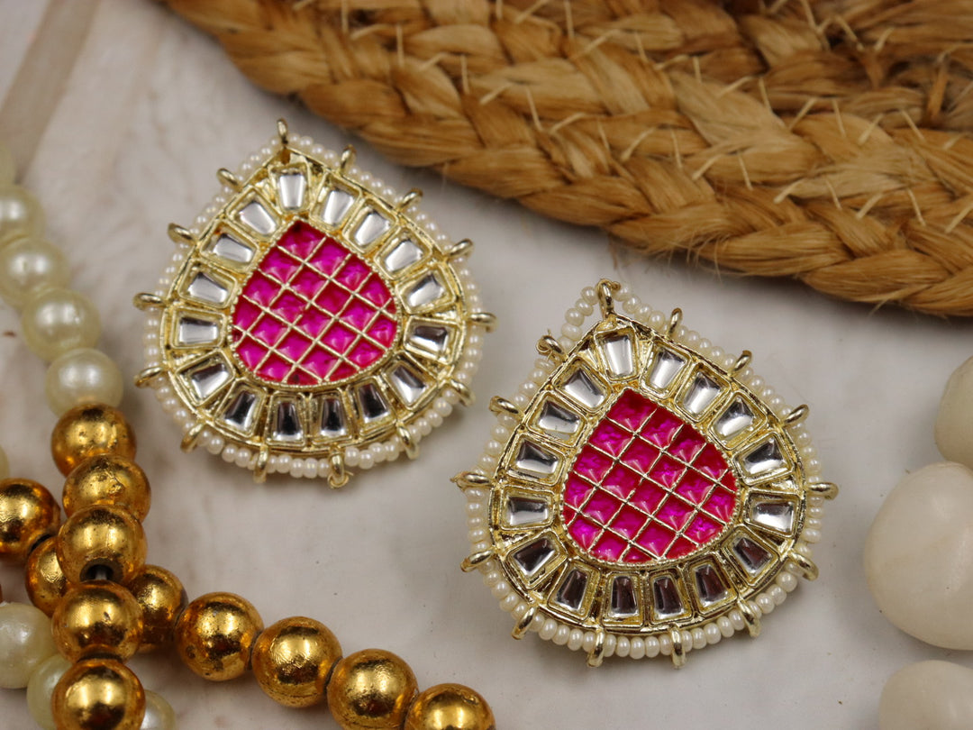 Vineeta Meenakari Studs