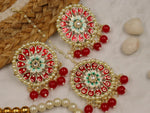 Load image into Gallery viewer, Saachi Meenakari Earrings With Teeka Set
