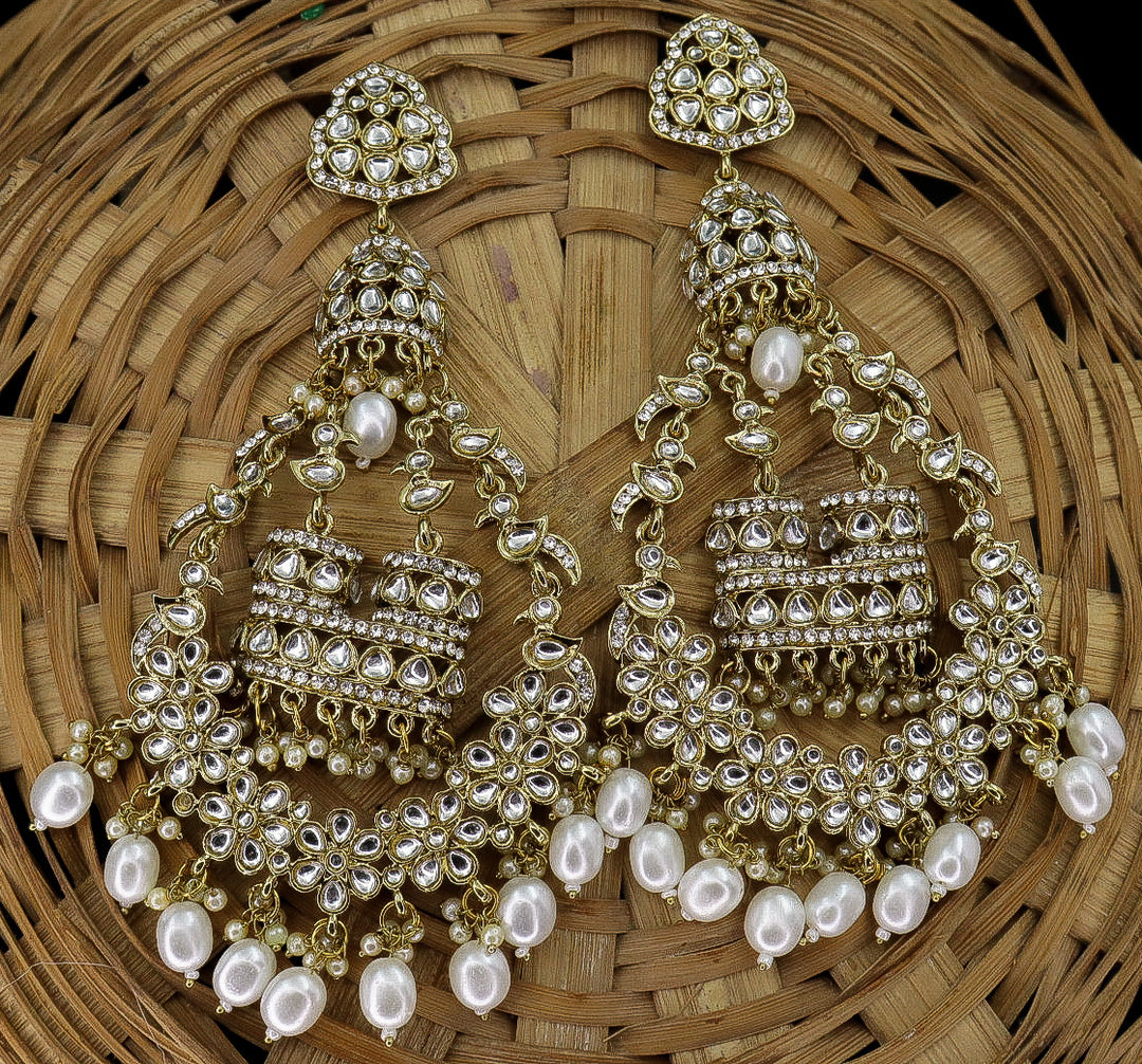 Jhoomar Long Kundan Chandbali