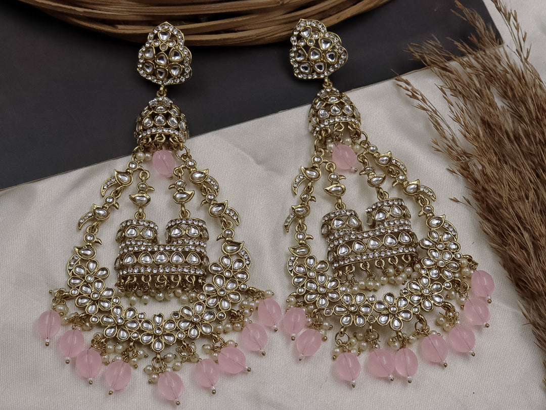 Jhoomar Long Kundan Chandbali