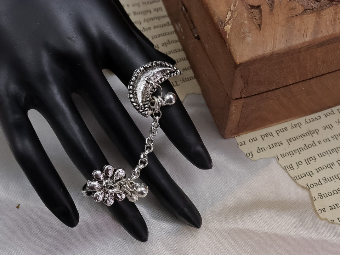 Ghungroo Double Finger Ring