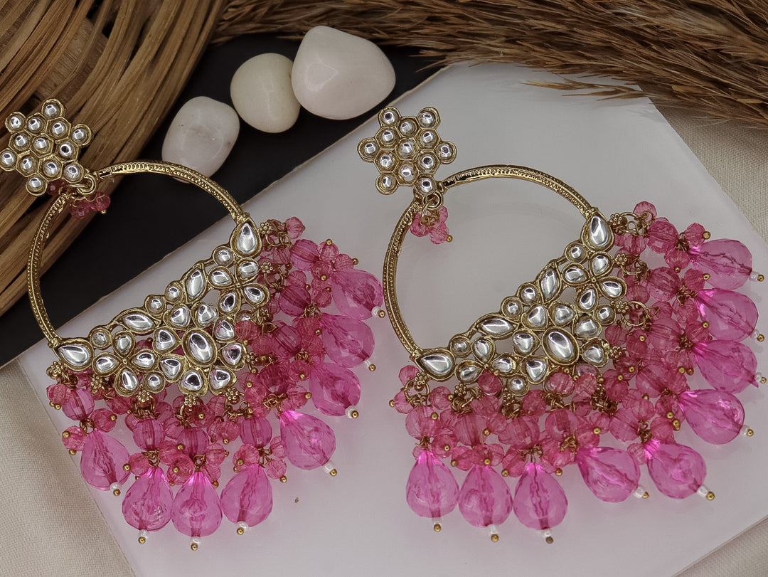 Anokhi Kundan Chandbali with Crystal Beads