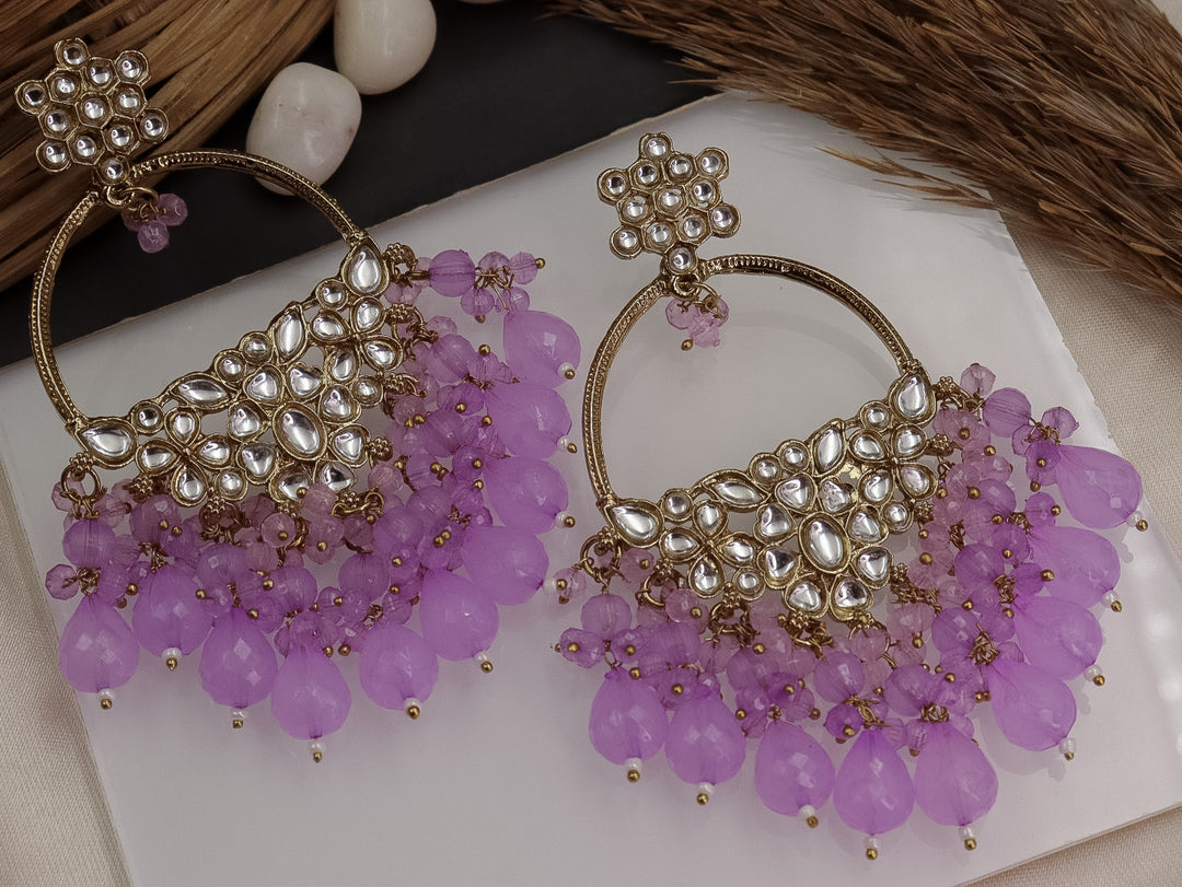 Anokhi Kundan Chandbali with Crystal Beads