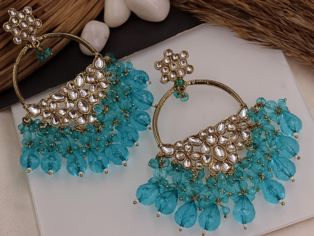 Anokhi Kundan Chandbali with Crystal Beads