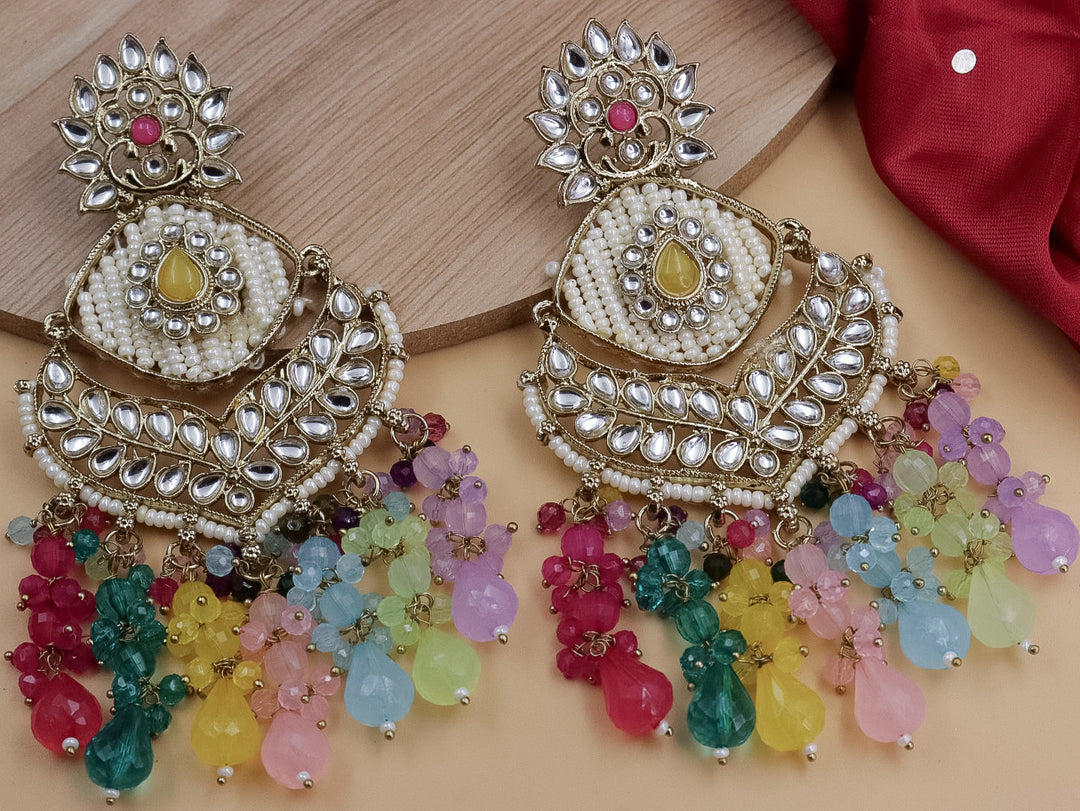 Saba Chandbali  With Crystal Latkans