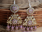 Load image into Gallery viewer, Nancy Meenakari 4 Jhumki Earrings With Kaanchain
