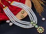 Load image into Gallery viewer, Ashpreet Pearl Long Kundan Set
