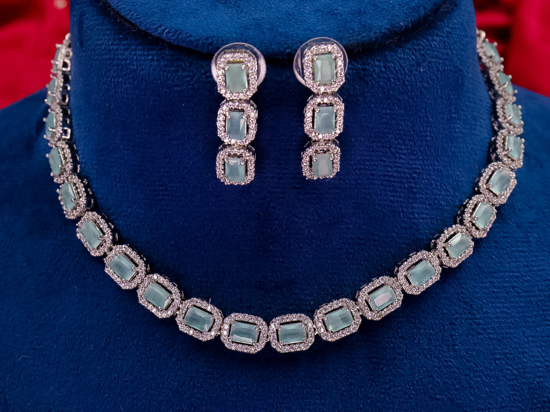 Jaini American Diamond Choker Set