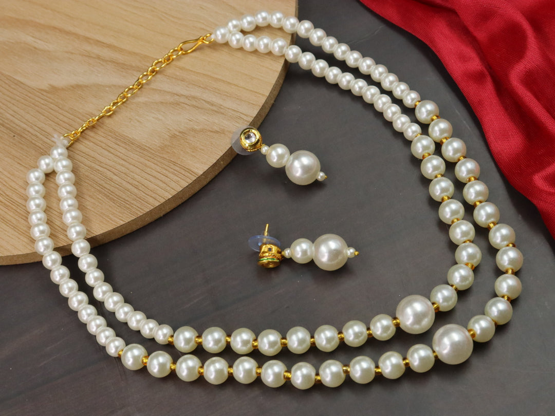 Hanshi Pearl 2 Layer Necklace