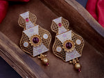 Load image into Gallery viewer, Nabhya Ethnic Premium Copper Earrings
