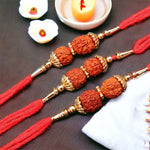 Load image into Gallery viewer, Double Rudraksh Rakhi (1 Rakhi)
