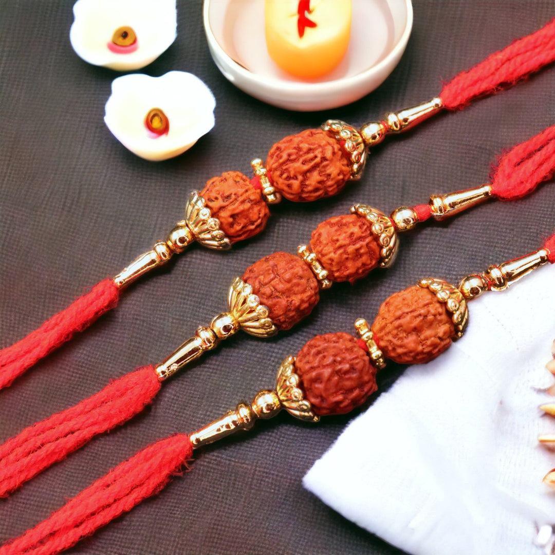 Double Rudraksh Rakhi (1 Rakhi)