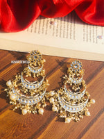 Load image into Gallery viewer, Tara Sutaria Statement Kundan Earring
