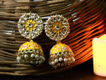 Load image into Gallery viewer, Deepika Jhumka - Yellow
