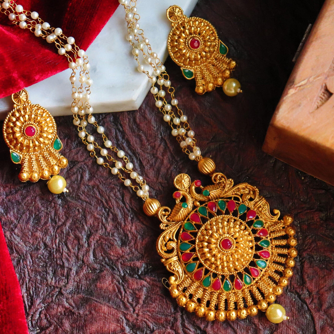 Ankita Long Rajwadi Necklace